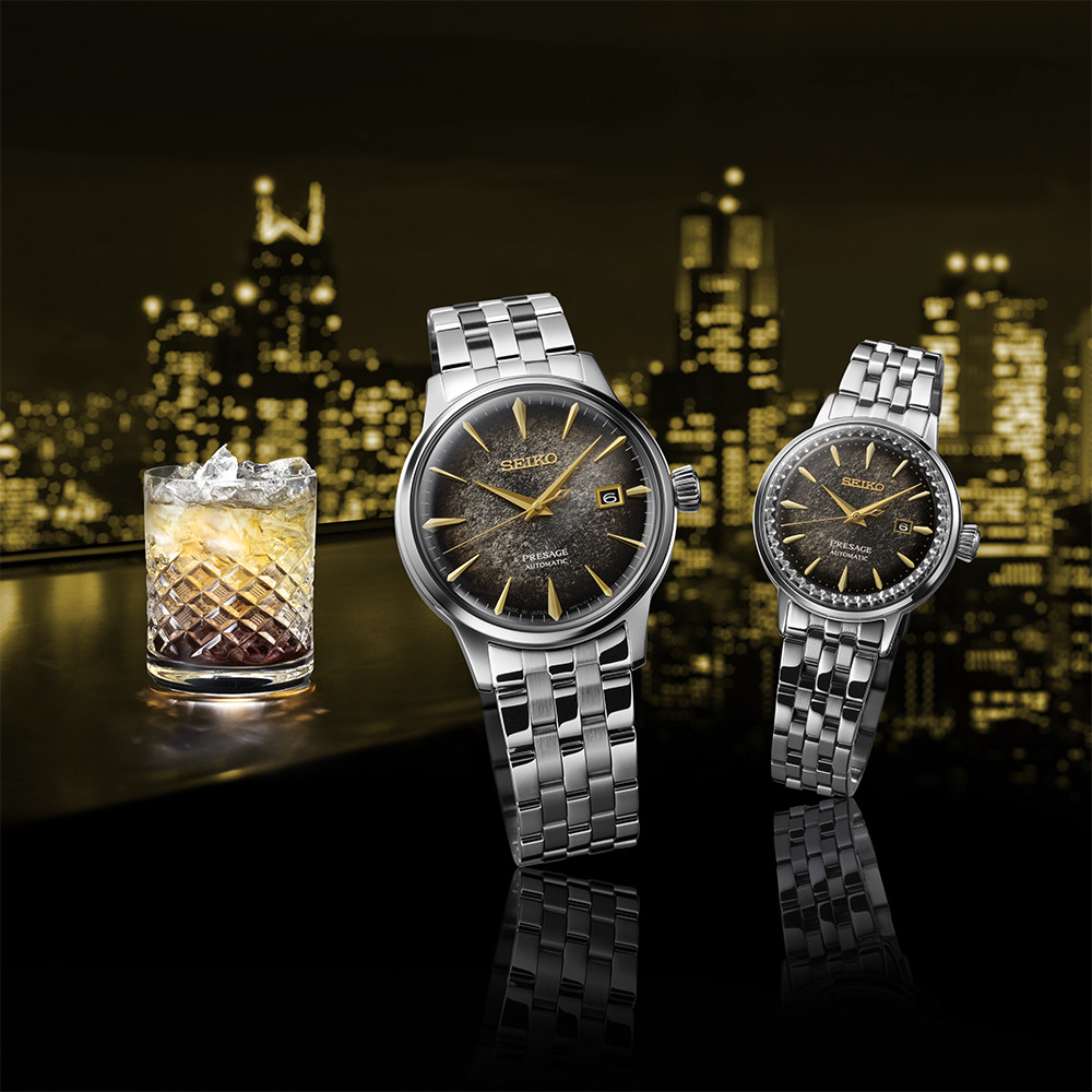 Presage Cocktail Time Star Bar Watches Inspired by ‘Night Time Tokyo’ Drink